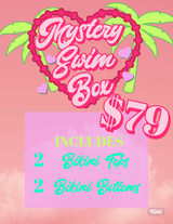 MYSTERY SWIM BOX- 2 SWIM TOPS AND 2 SWIM BOTTOMS