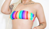 RAINBOW BRITE TUBE BIKINI TOP