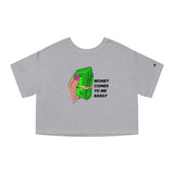 "MONEY COMES TO ME EASILY" CROPPED T-SHIRT