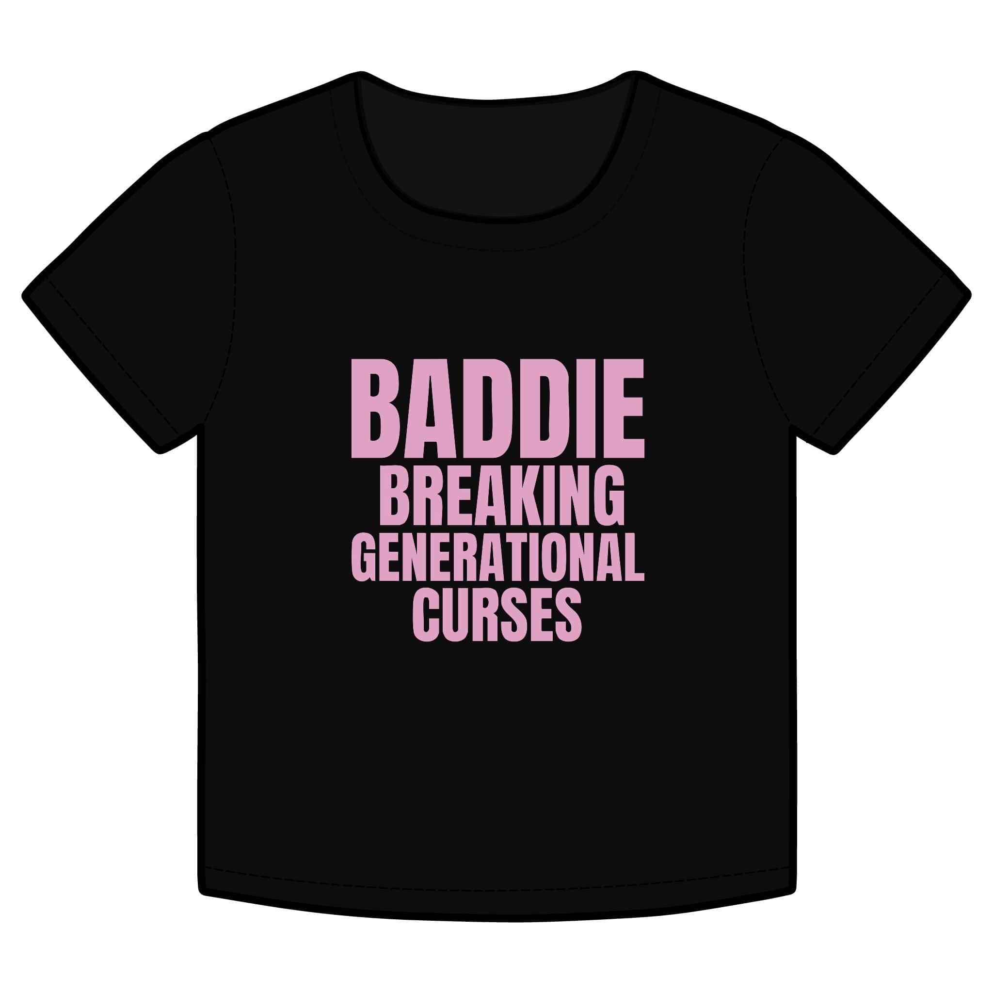 Baddie Breaking Generational Curses Rib Baby Tee