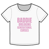 Baddie Breaking Generational Curses Rib Baby Tee