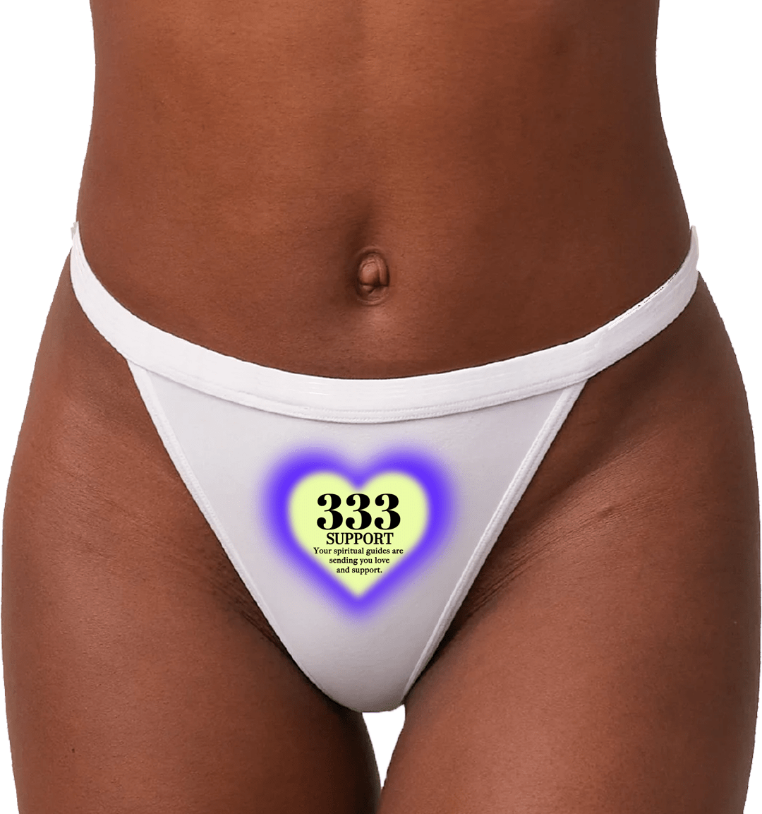 ANGEL NUMBER COTTON THONG